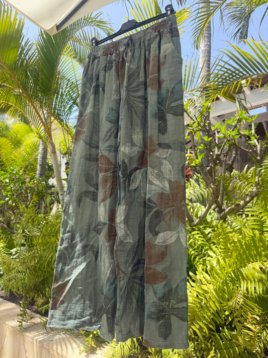 PANTALÓN ALGODON FLOR
